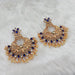Kriaa Austrian Stone Gold Plated Dangler Earrings