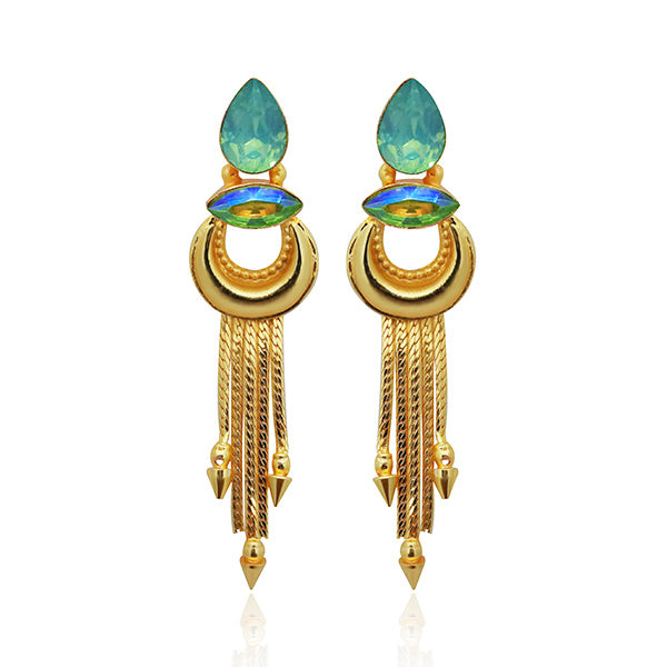 Baby pearl  kundan crystal earrings  Rohita Deepa