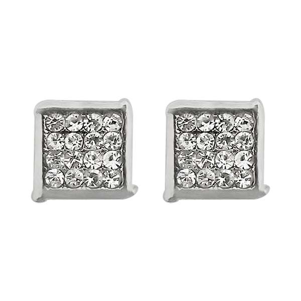 Black Stud Earrings Titanium Minimalist Black Crystal Screw Studs Pa   HandTstudio