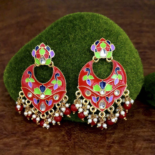 Buy Indo Western Meenakari Earring With Gold Plating 104031  Kanhai Jewels