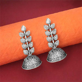 Shop online Designer Fashion Oxidized Ethnic Silver  Golden Beaded  Chandbali Earrings Women  Lady India