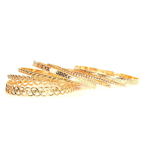 Urthn Zinc Alloy Gold Plated Bangle Set