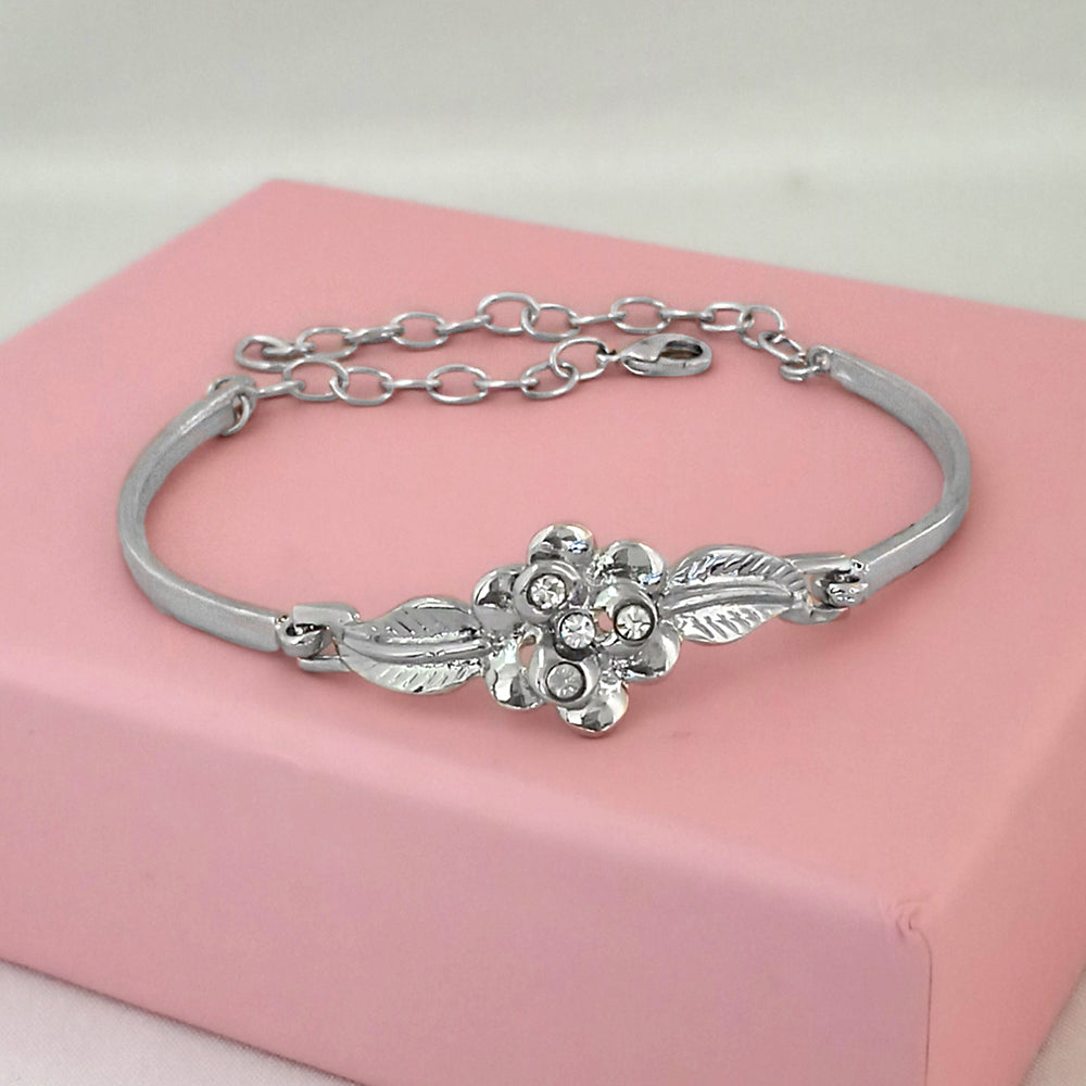 Buy Bracelet for School Girls Simple Elegant Flower Design Bangle Type Hand  Bracelet