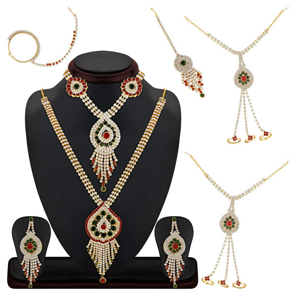 14Fashion Gold Plated Austrian Stone Bridal Set