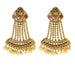 Kriaa Multi Stone Gold Plated Dangler Earrings
