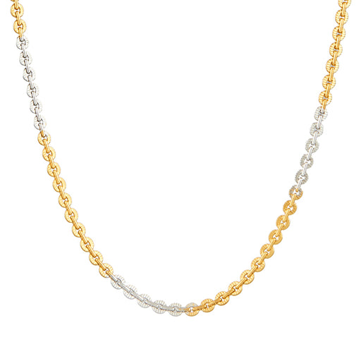 Urthn 2 Tone Plated Chain Necklace For Mens
