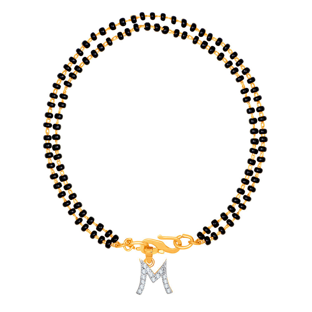 Customized Gold Hanging alphabet initial letter Charms Bracelet For Wo   ZIVOM