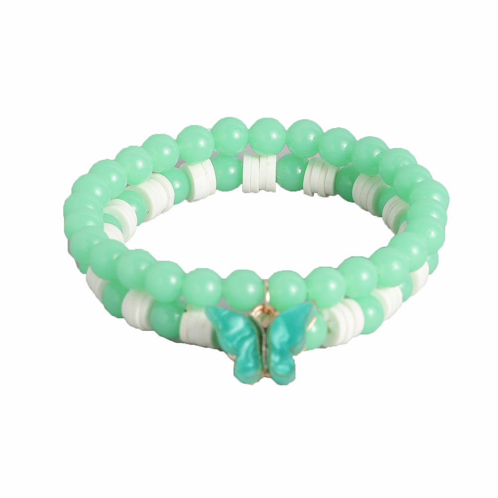 Kord Store Valentine Gift Colorful Beads Charm Stretchable Bracelet combo For Men/Women/Boys/Girls