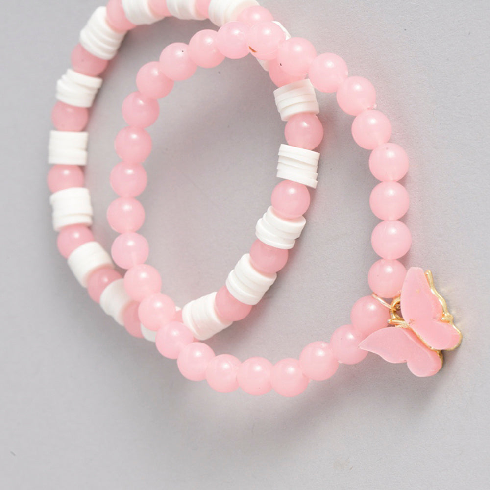 Kord Store Valentine Gift Colorful Beads Charm Stretchable Bracelet combo For Men/Women/Boys/Girls
