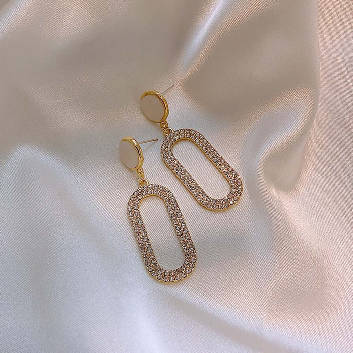 JewelMaze Alluring Zirconia Earrings - Drops & Danglers
