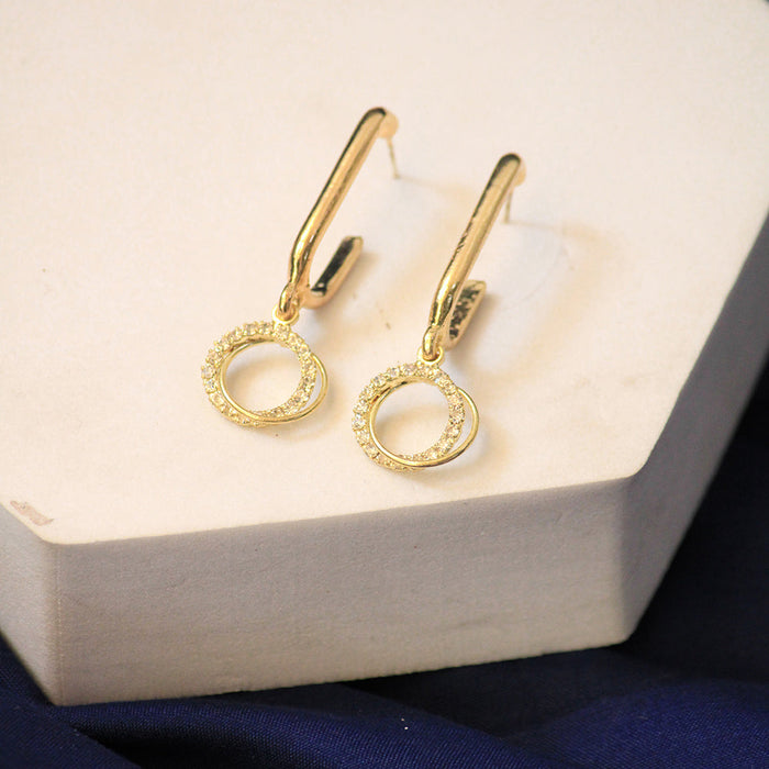 JewelMaze Casual Trend Gold Earrings - Drop Earrings
