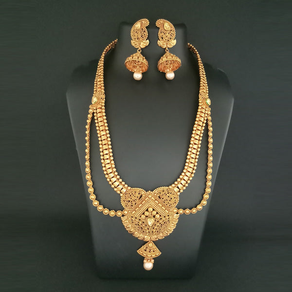 Real Creation AD Stone Copper Necklace Set