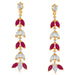 Suhagan Ruby AD Stone Gold Plated Dangler Earrings