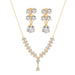 Suhagan Gold Plated AD Stone Necklace Set