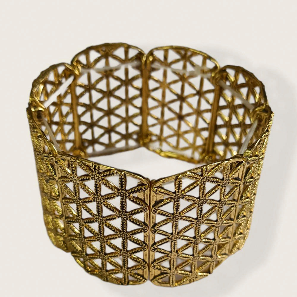 Kord Store Designer Gold Plated Free Size  Bracelet For Girls and Women  - KSBRC40026