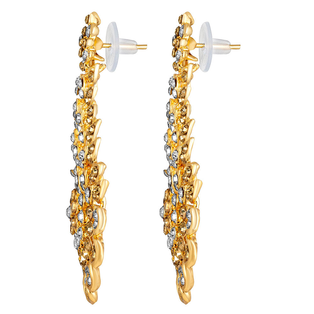 Kord Store Inspired Designer Lct Stone Gold Plated Drop Earring For Women - KSEAR70220