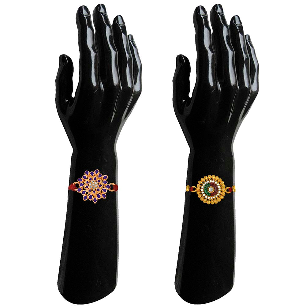 Mahi Combo of Floral Rakhis for Men (RCO1105350M)