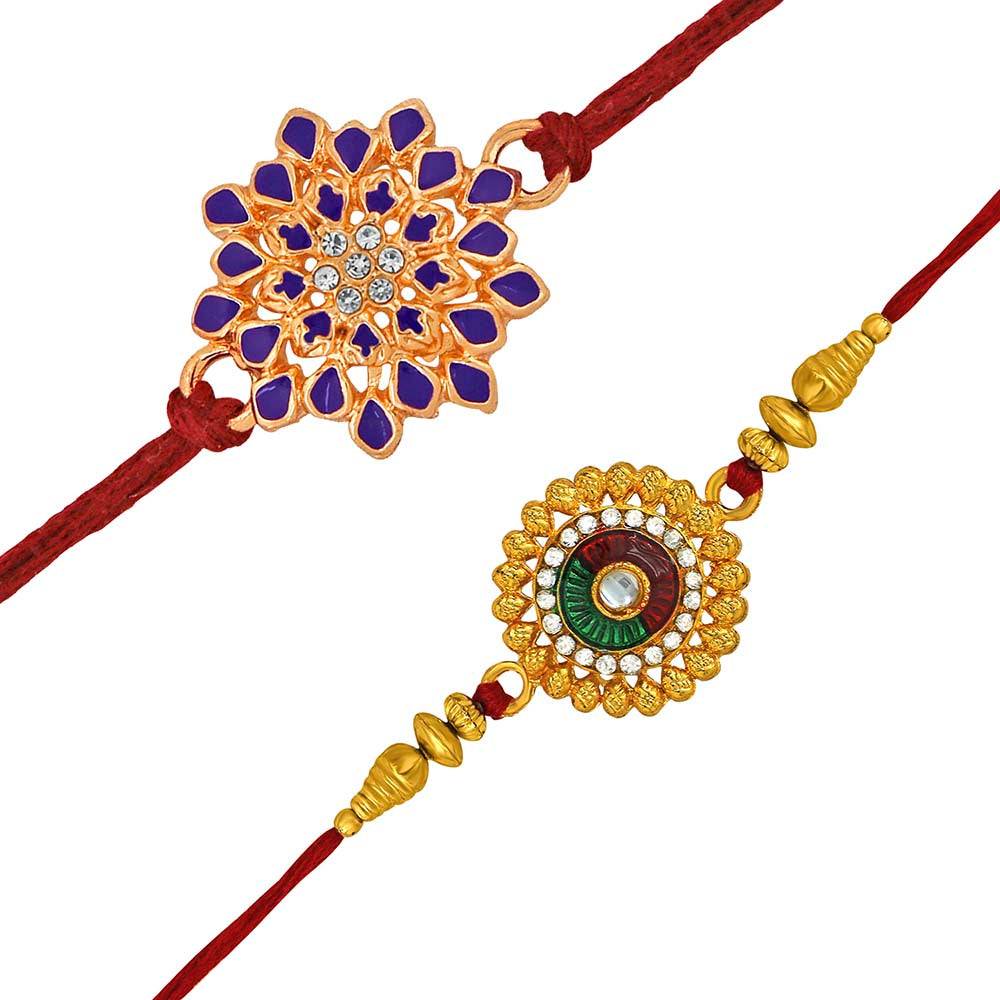 Mahi Combo of Floral Rakhis for Men (RCO1105350M)