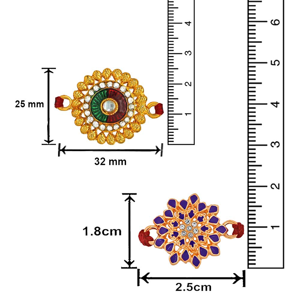 Mahi Combo of Floral Rakhis for Men (RCO1105350M)