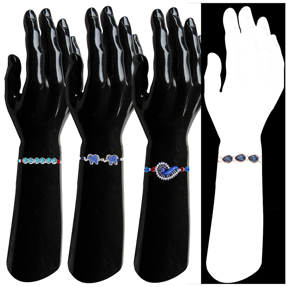 Mahi Combo of Designer and Evil Eye Rakhis for Men (RCO1105377M)